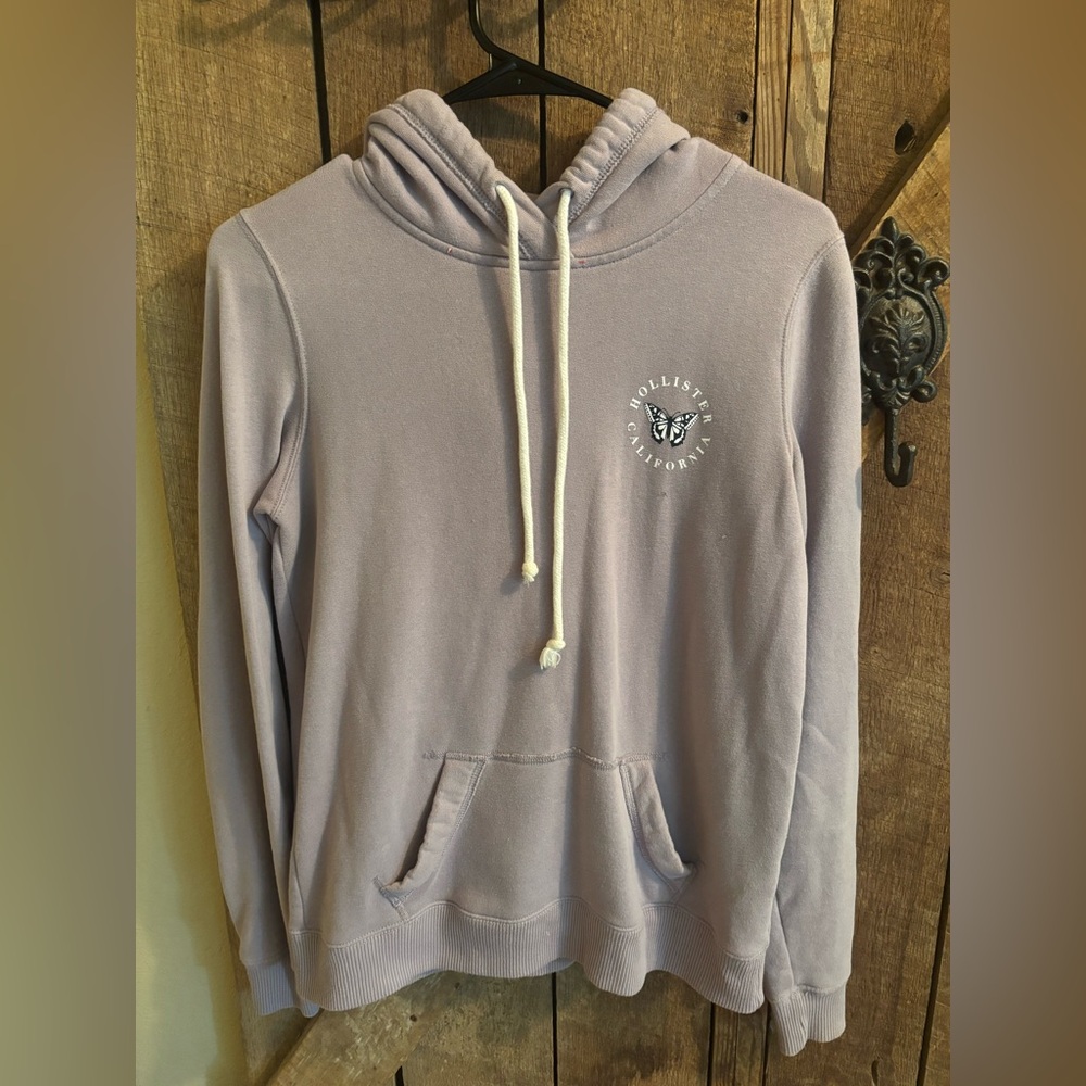 Hollister Light Purple Butterfly Hoodie